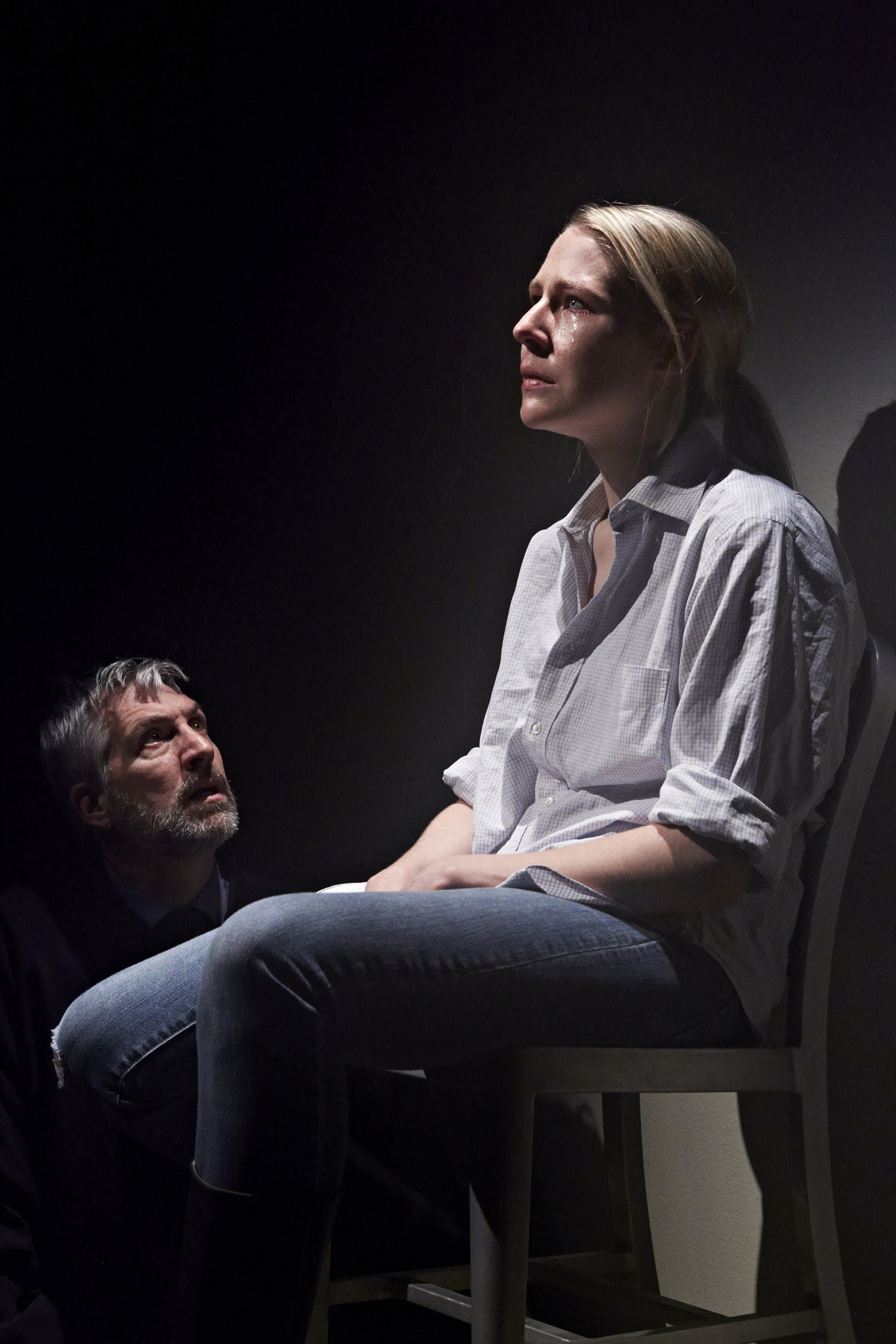 Stephan Wolfert and Samantha Steinmetz. Lighting Designer Christina Giannelli.