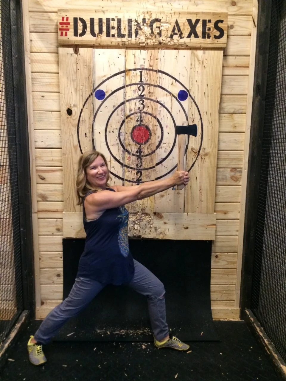 Relaxe Yoga and Axe throwing at Dueling Axes