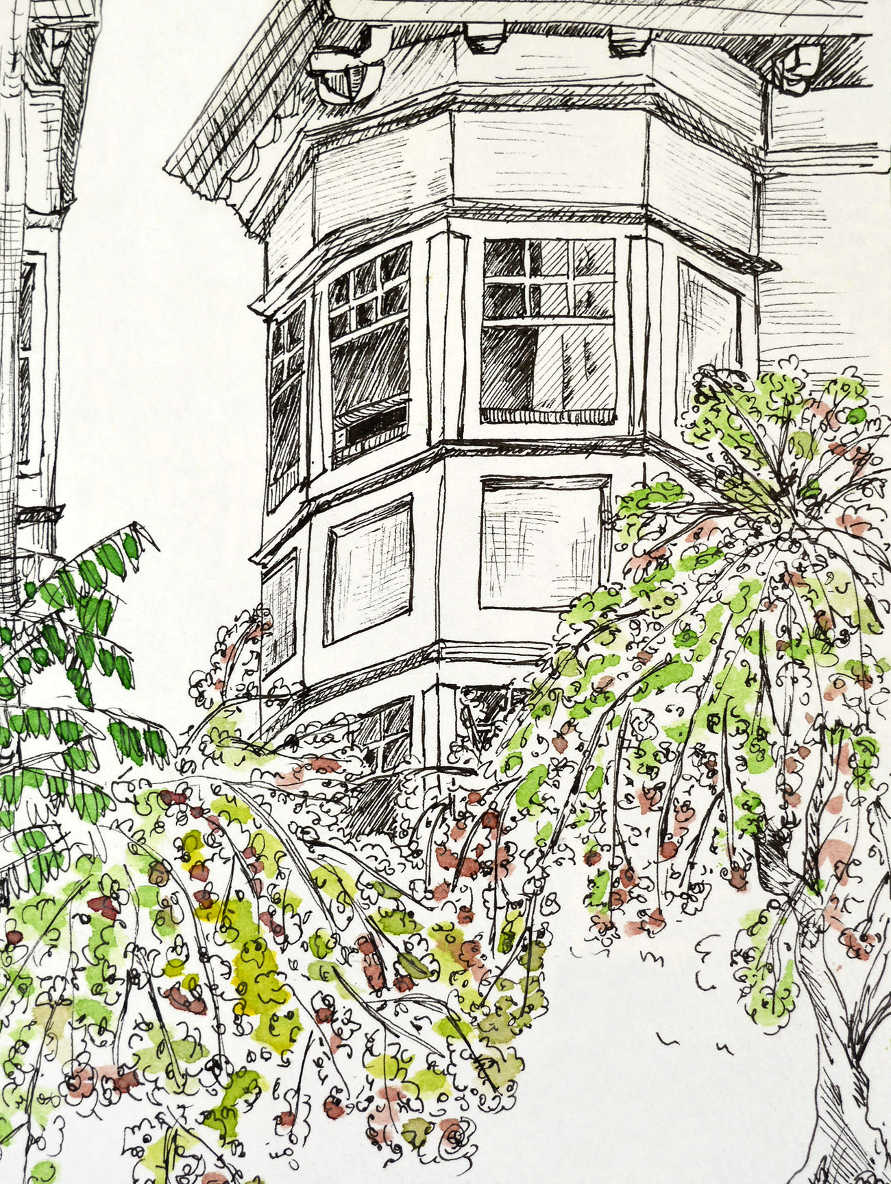 Afternoon sketch session with a friend somewhere on Nicola Street.