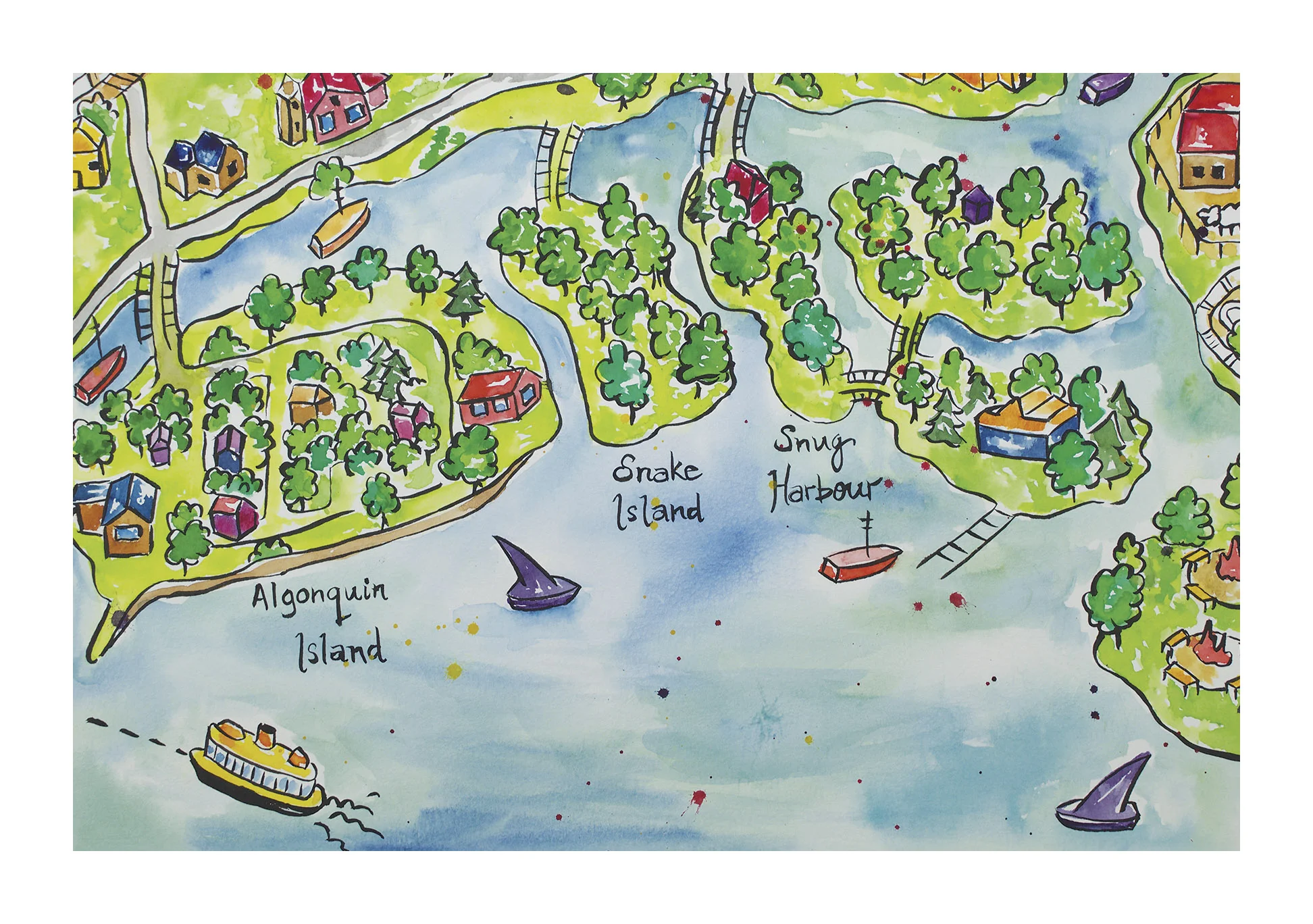 Toronto Island Map - Snug Harbour