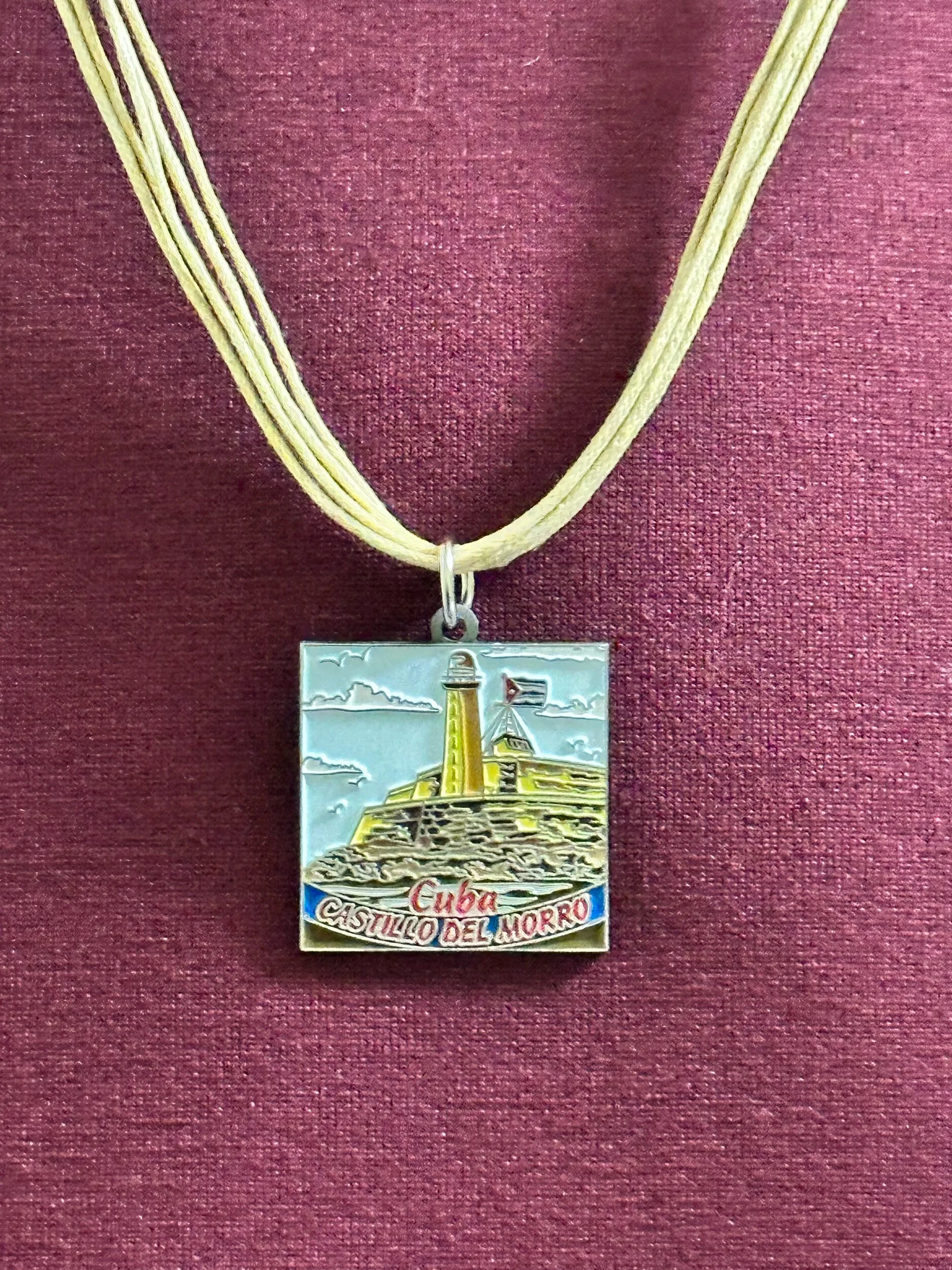 Castillo del Morro Cord Necklace - khaki