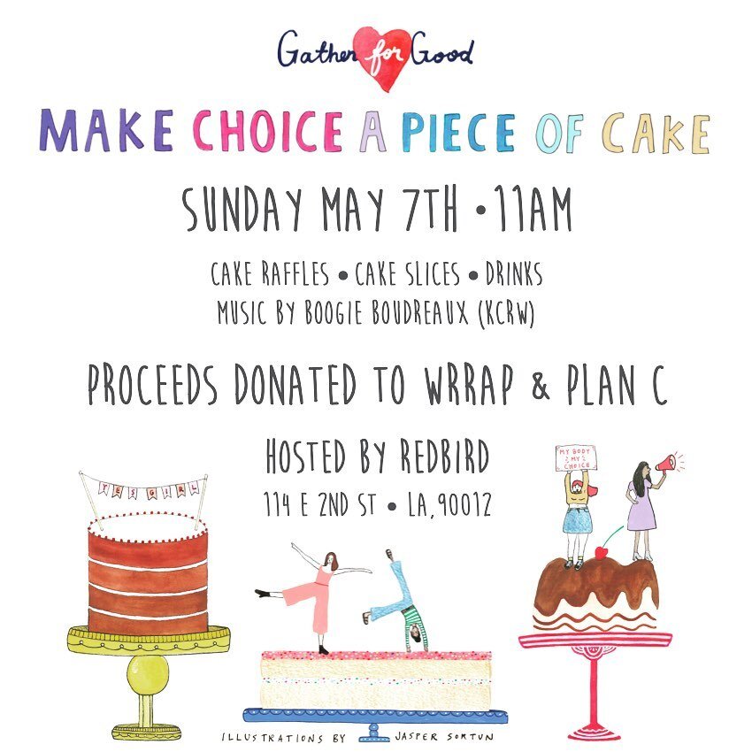 📣Let&rsquo;s cut cake, NOT reproductive rights or abortion pills! 🍰 Get ready for the most stunning and delicious collection of cakes from LA&rsquo;s best and brightest chefs! 🎟️🎟️ TICKETS ON SALE NOW for @andgatherforgood&rsquo;s 3rd Annual Make