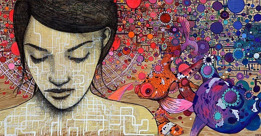 I&rsquo;ll be painting at ⚡️Lightning In A Bottle⚡️ this year. Are you going? Come find me and tell me I suck and that I should get a real job 💩💩

&mdash;This work was made for the festival in 2012 when they had official lib commissioned art each y