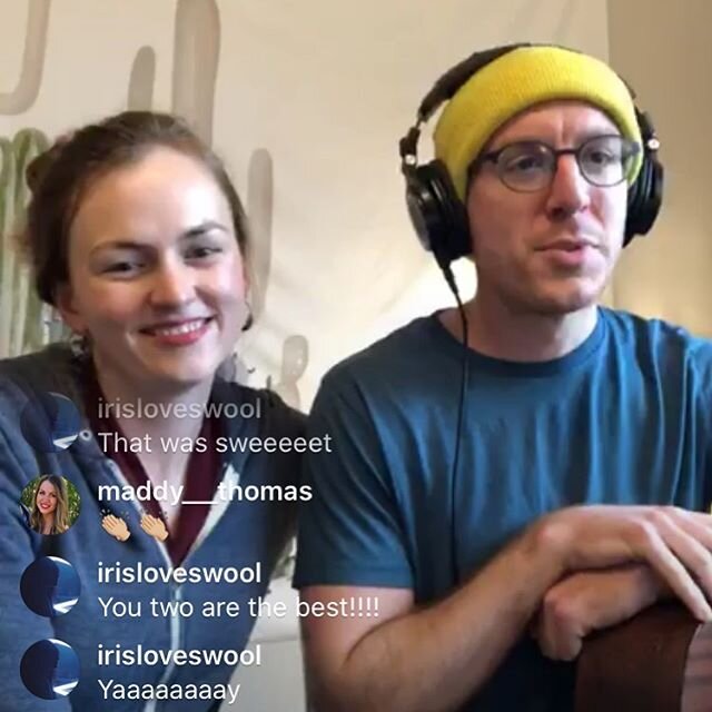Kooky and Clerby doing their thing over at @cuchulainmusic&rsquo;s weekly livestream concert, Monday&rsquo;s 5pm PT / 8pm ET ❤️❤️