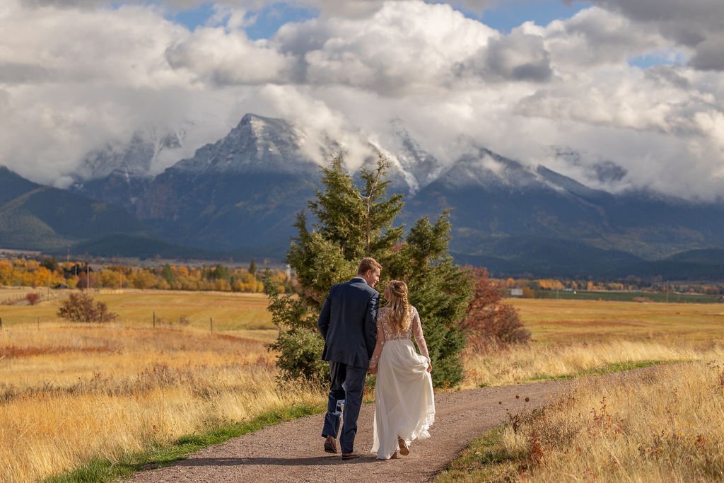 Walk Down the Path to Meadow Ceremony Site