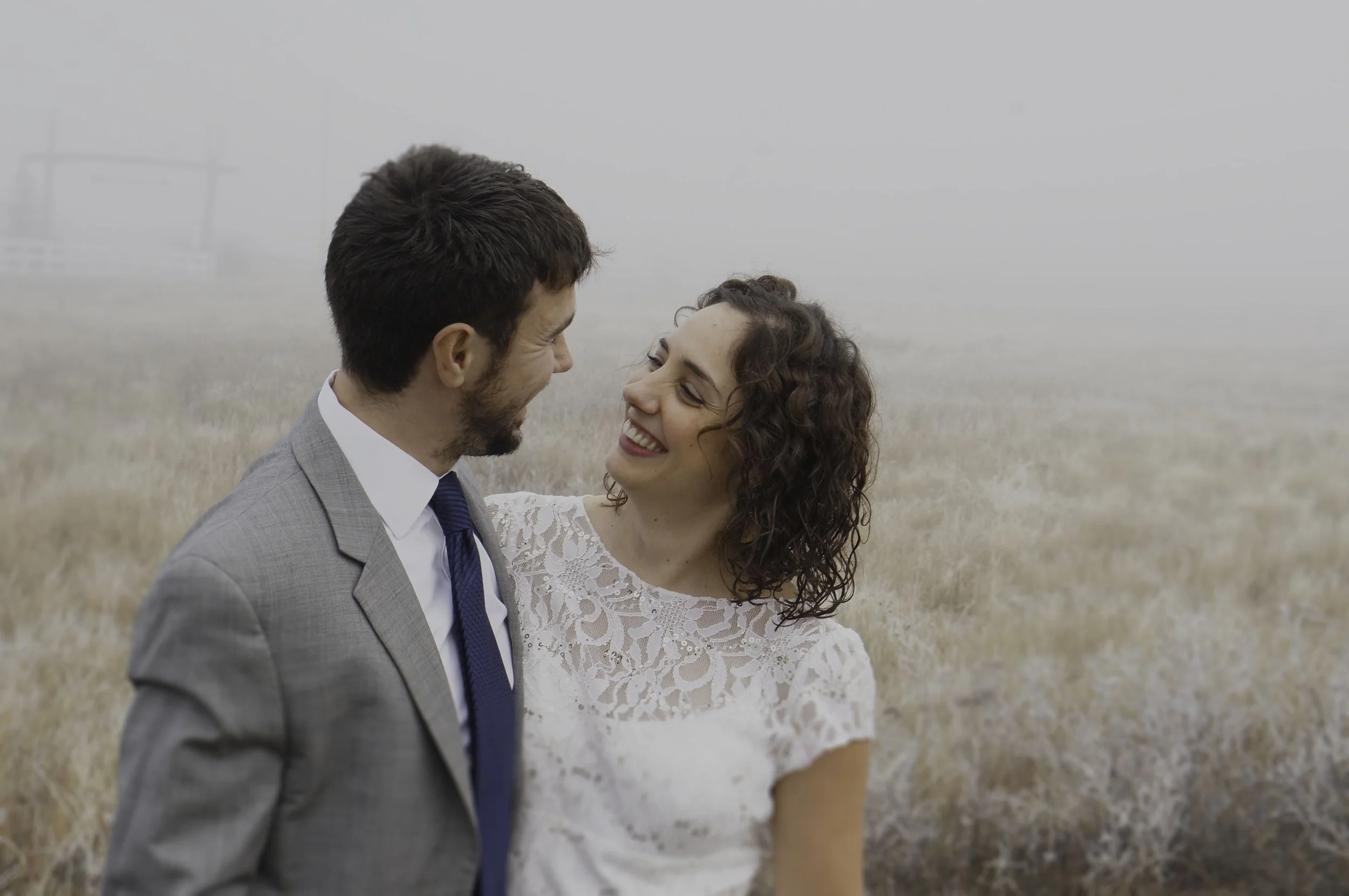 Winter Wedding in Frosty Fields
