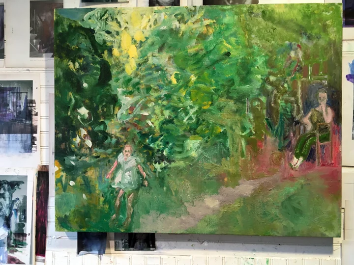 Me Running in the Garden, 2017