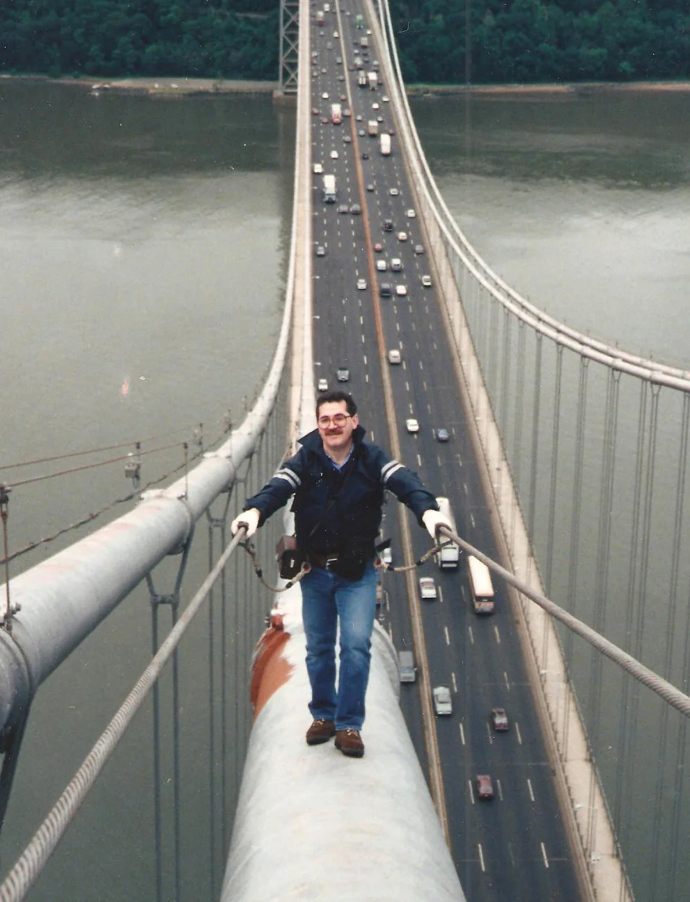 As an engineer for the Port Authority, Frank ensured that bridges were safe—including the George Washington bridge.