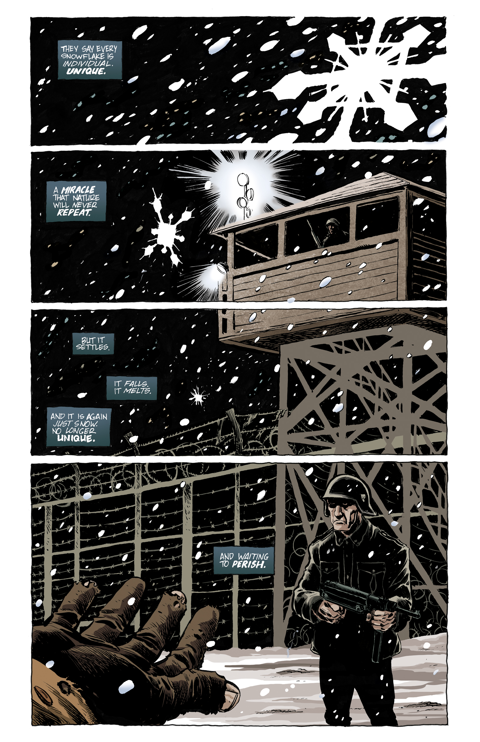 And here is the image with colors by Tom Ziuko, who generously let me be a control freak and go over them later. For some reason I don't have the file for the page after I'd put my paint all over it, so I figured I'd put this up and show what the initial colors looked like.