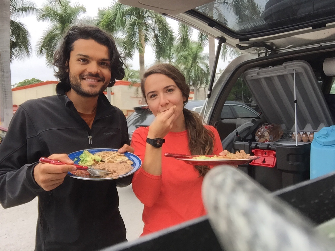 Redefining street food - just made a last minute lunch "on the road" in Ciudad Valles