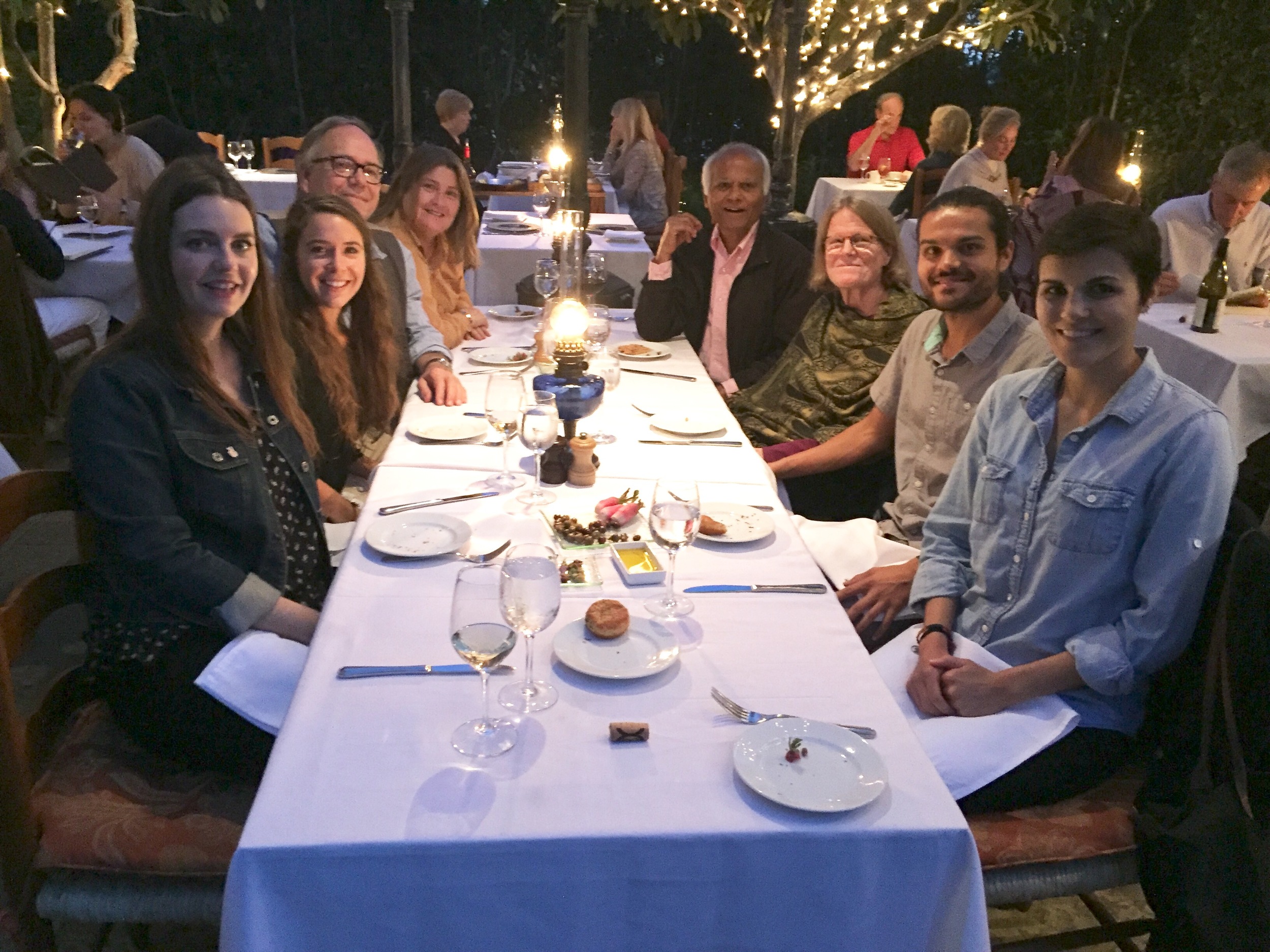 Double family dinner at San Ysidro Ranch!
