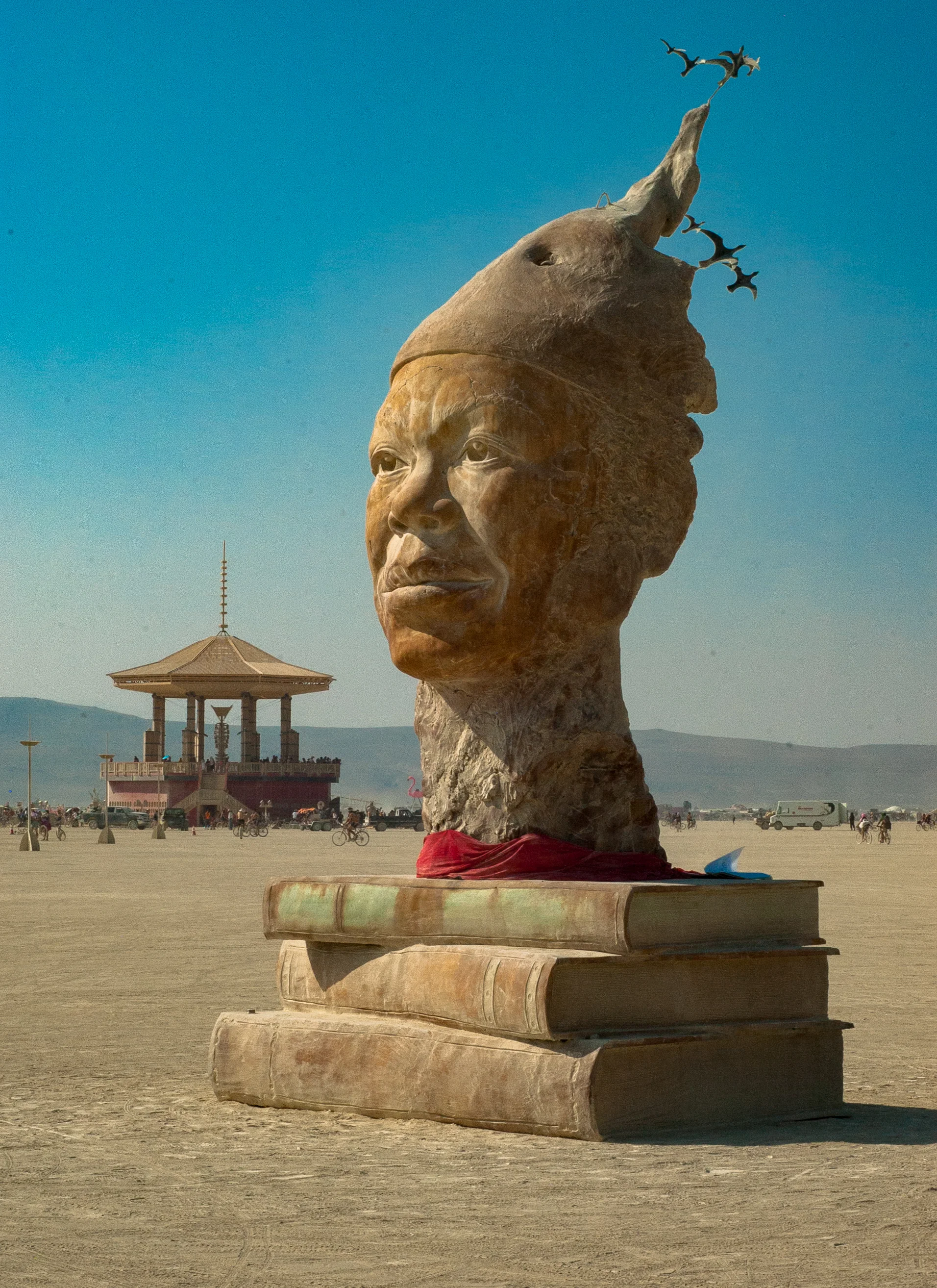 Maya's Mind by Michell Riley, a tribute to the poet Maya Angelou, "I Know Why the Caged Bird Sings." 