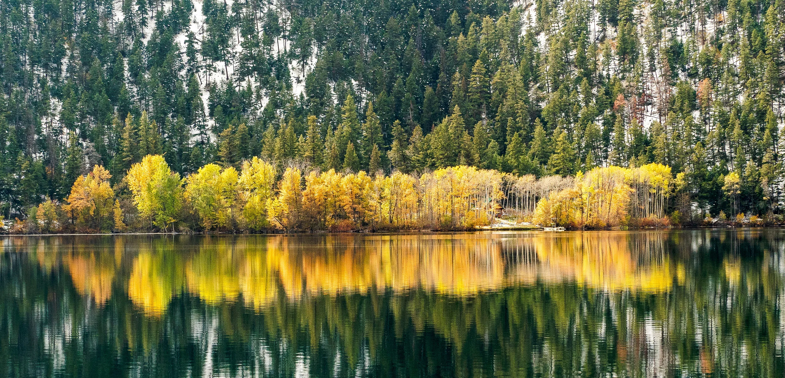 Fall color at Pavilion Lake.