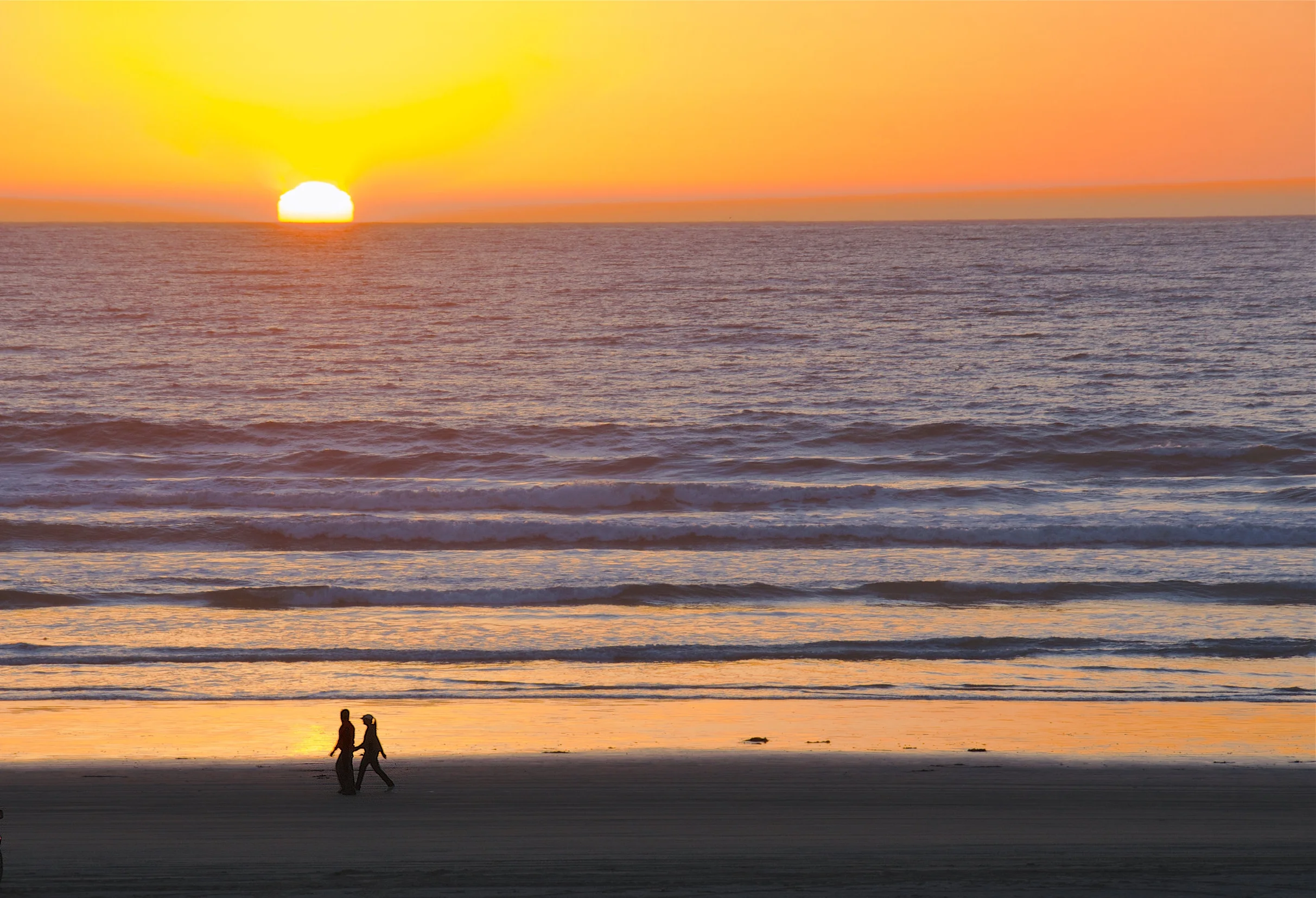A romantic sunset at Pismo Beach.
