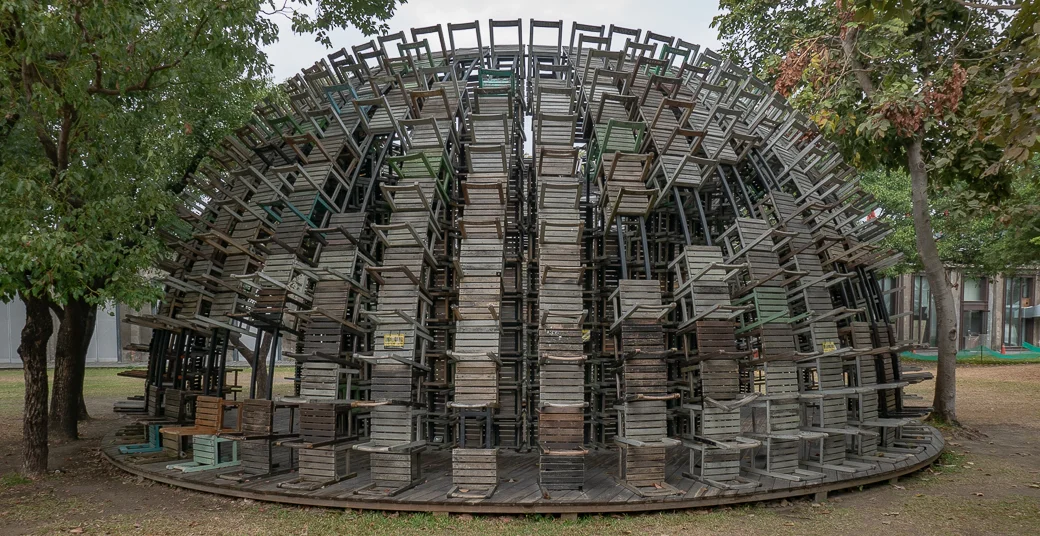 A dome of chairs.