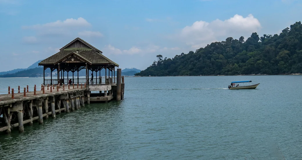 Parts of the island were quiet and peaceful.