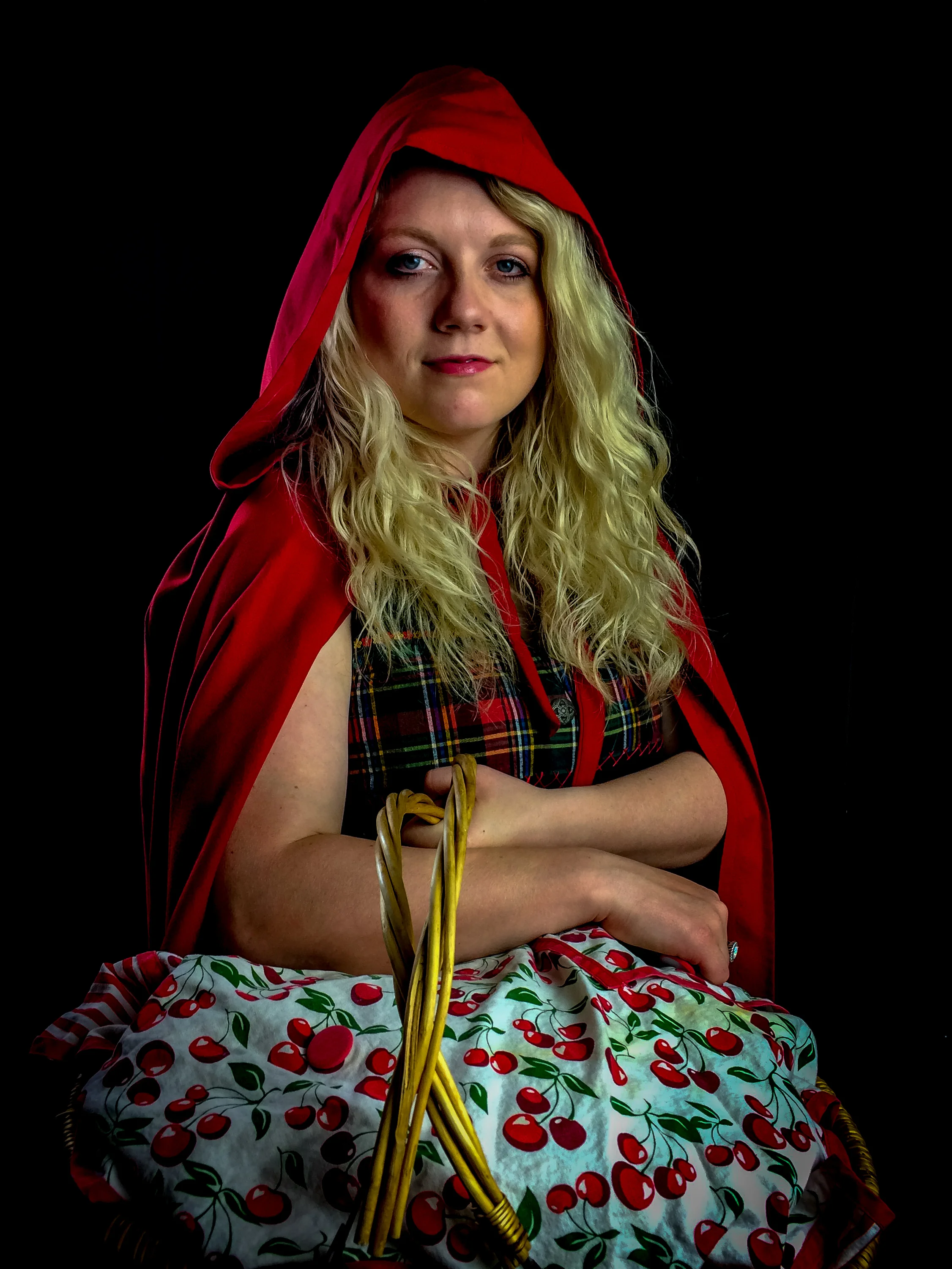 Practice with my iPhone and studio lighting. Model is photographer Kaili Orchard