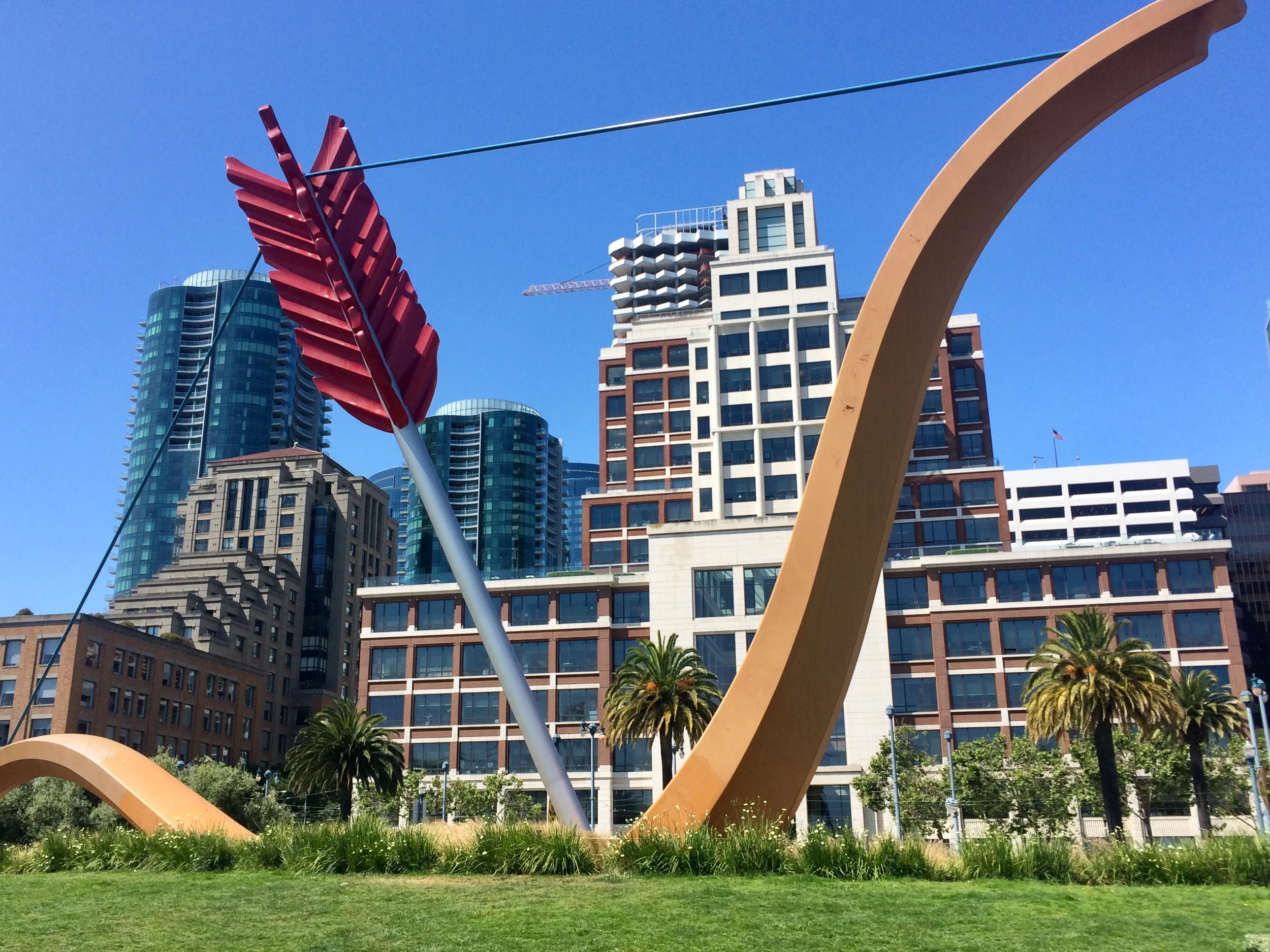 Big art in an even bigger city.