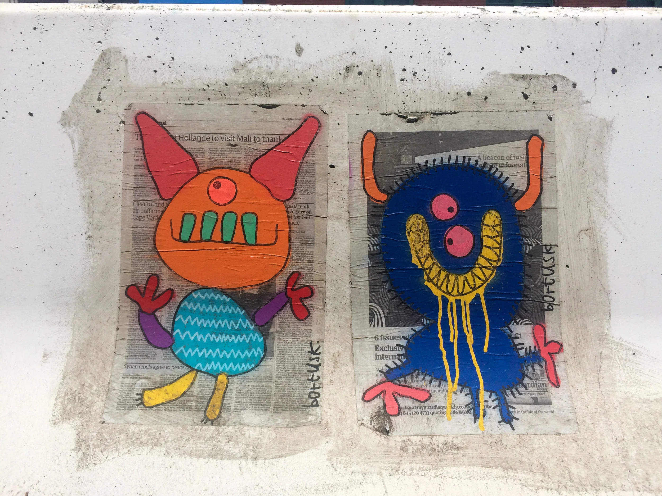 Street art with a sense of humor. How sweet!