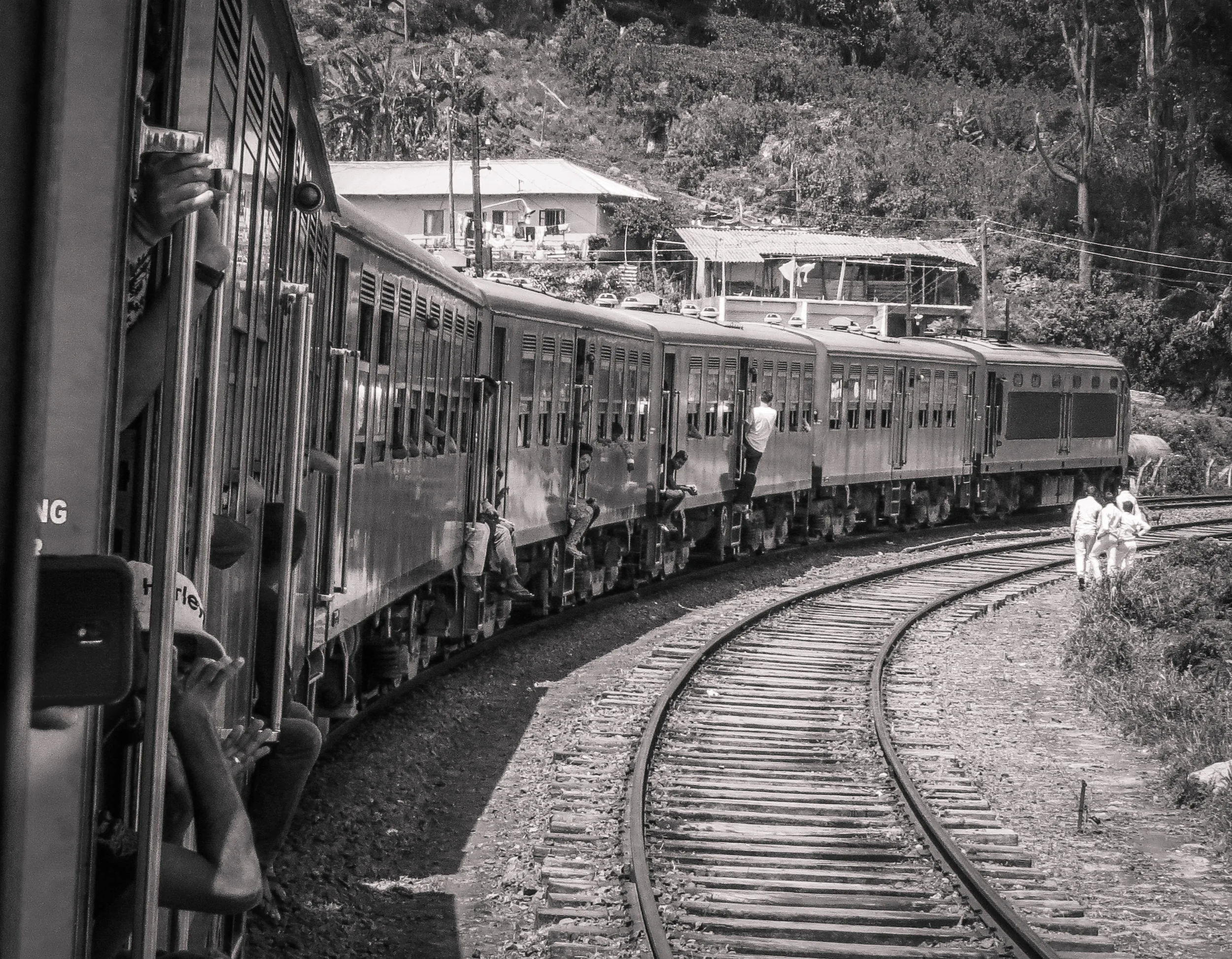 No Disneyland rules on this railway. Hang out of the doors and windows all you like.