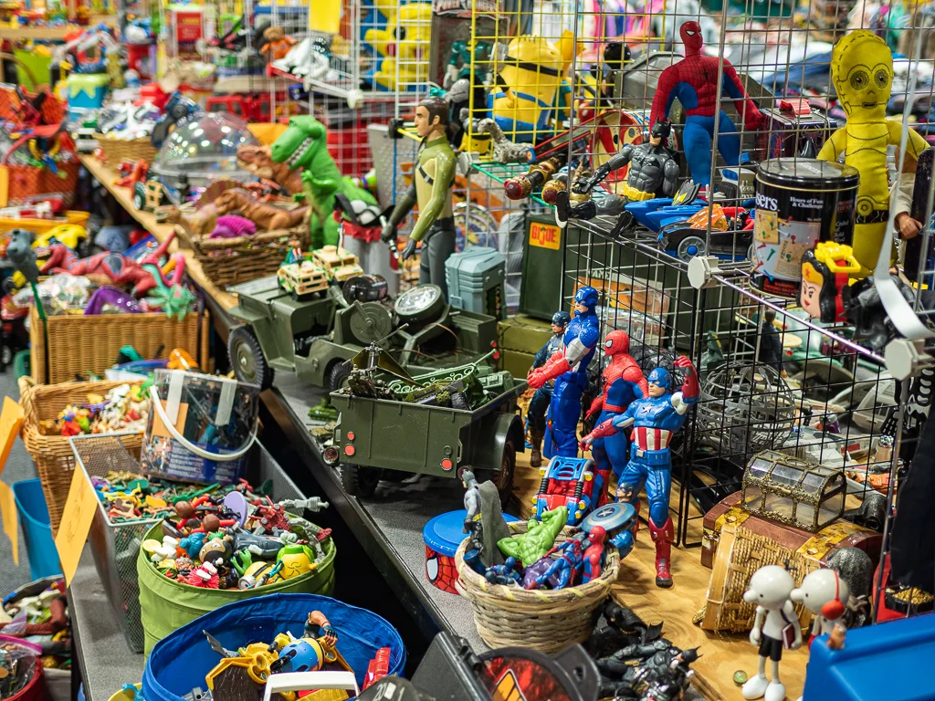 An army of action figures.