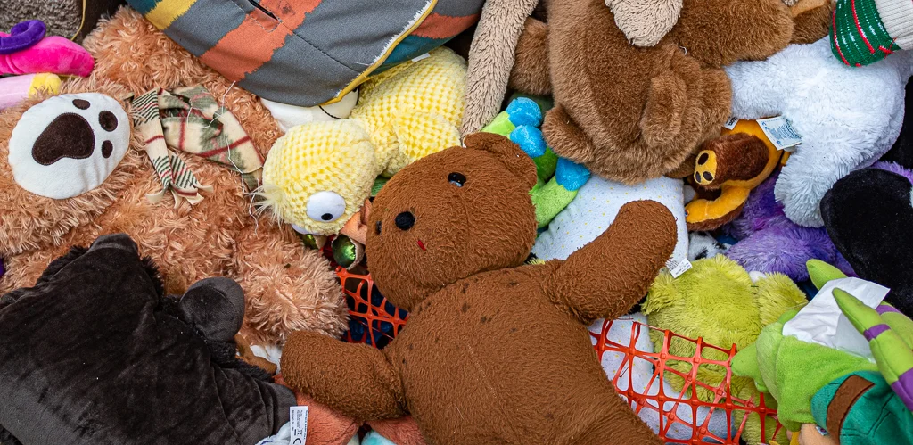 “Daddy, When I went away to college, what happened to teddy?” Answer: Rotary Rummage.