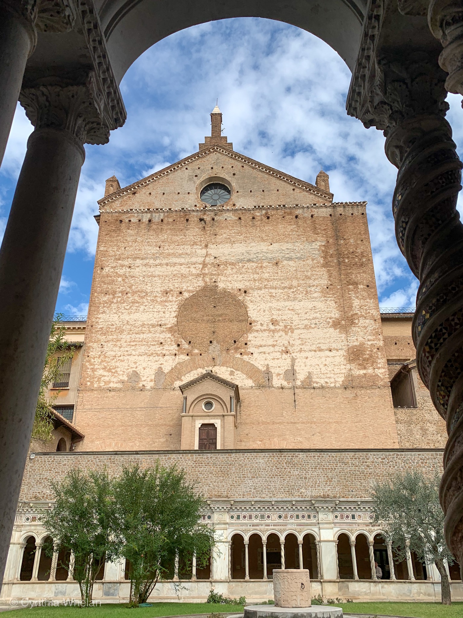 The 900 year old remains of the courtyard of the church where Pope Innocent gave St. Francis his blessing.