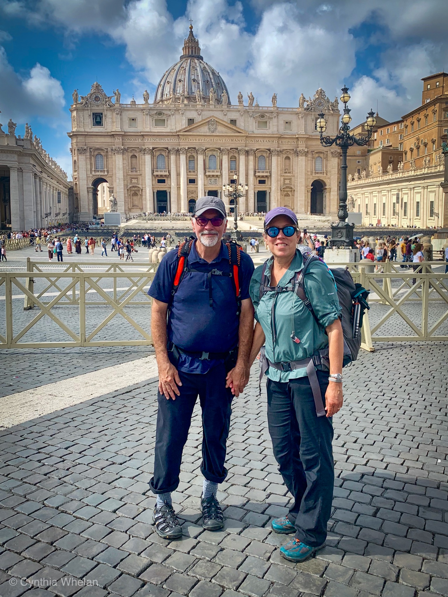 We made it from Assisi to the Vatican with everything in our backpack.