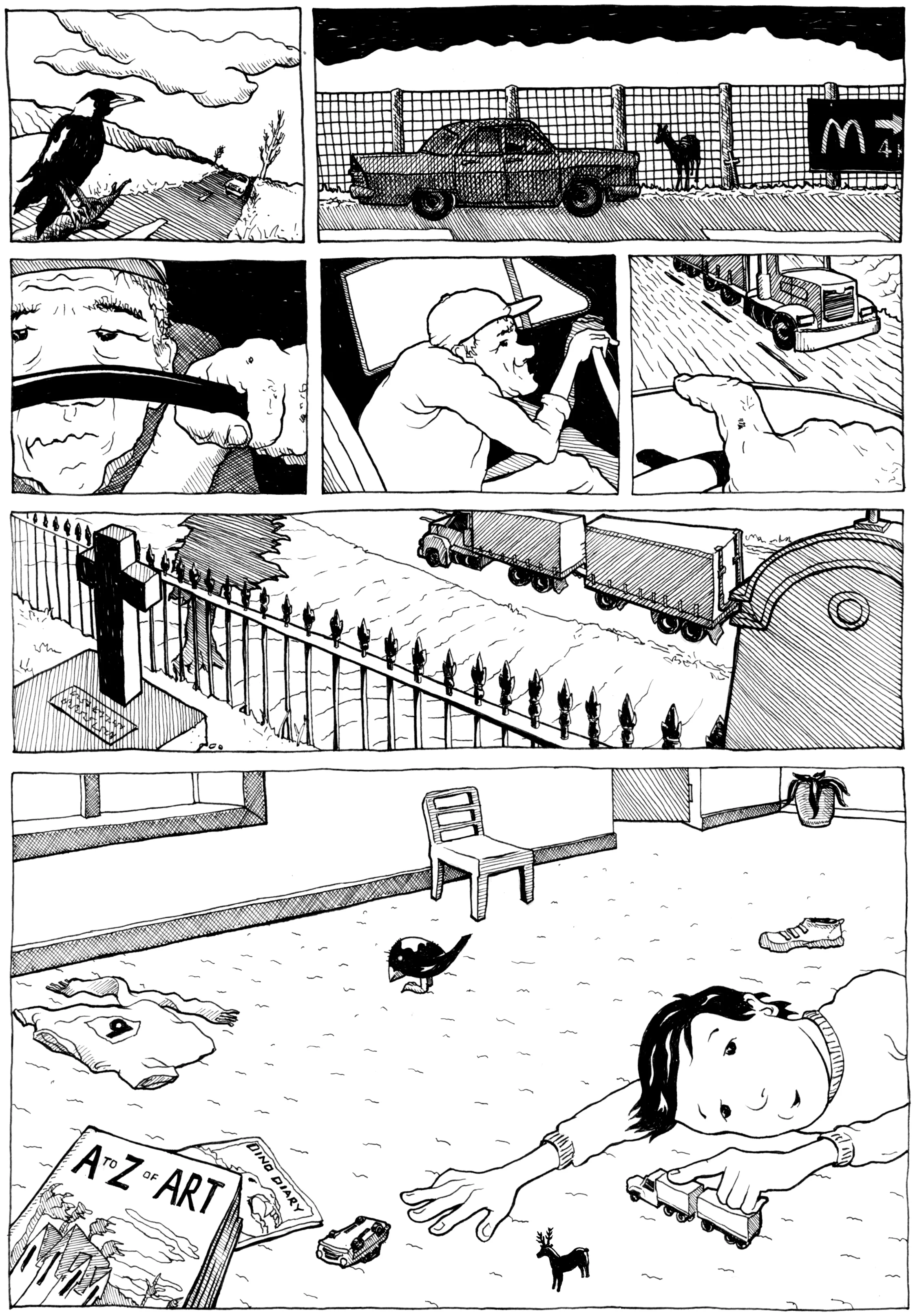 Part of a little dreamy thing I did called Nor'west Zephyr for DUD Comics