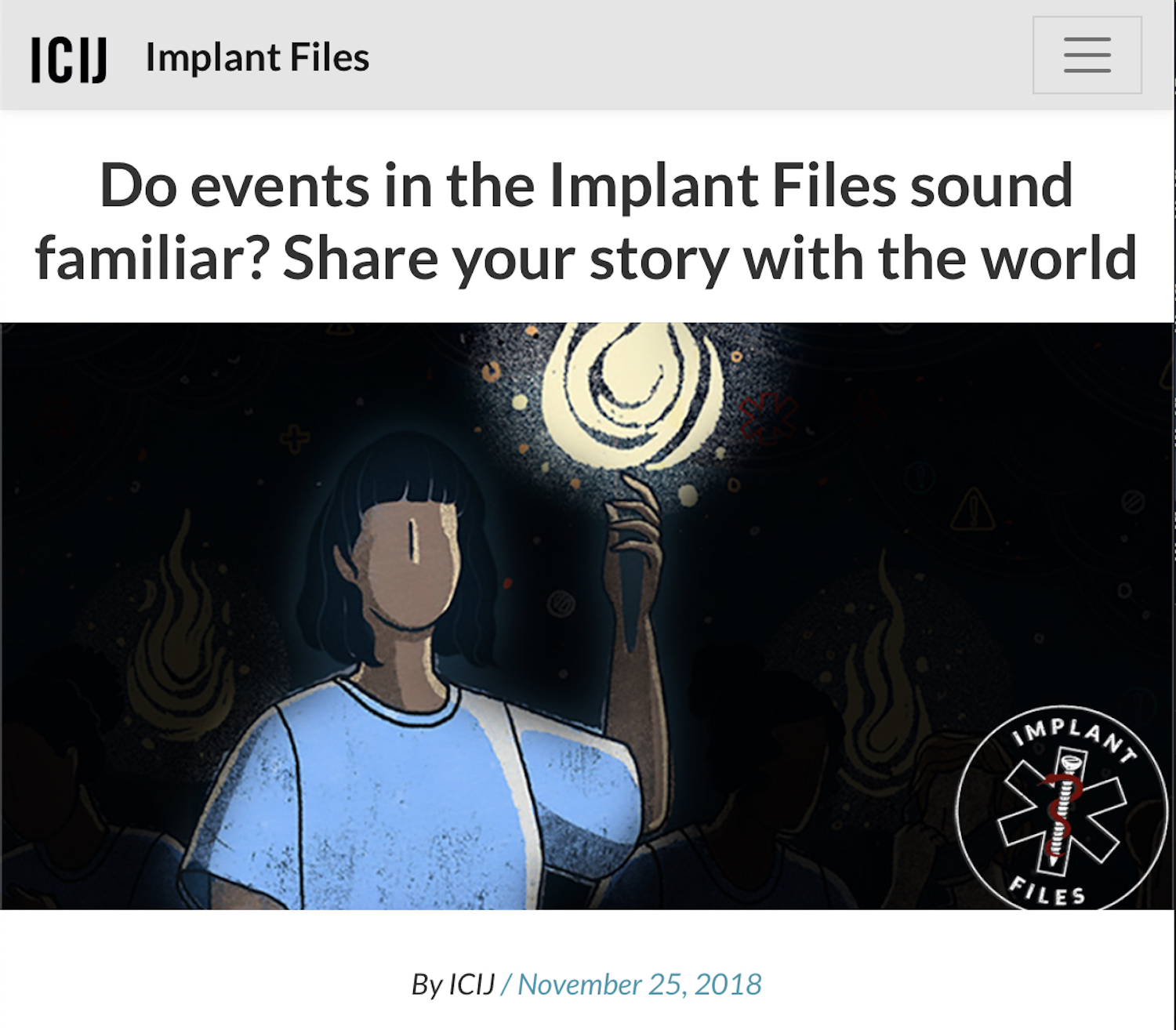 Implant Files Survey