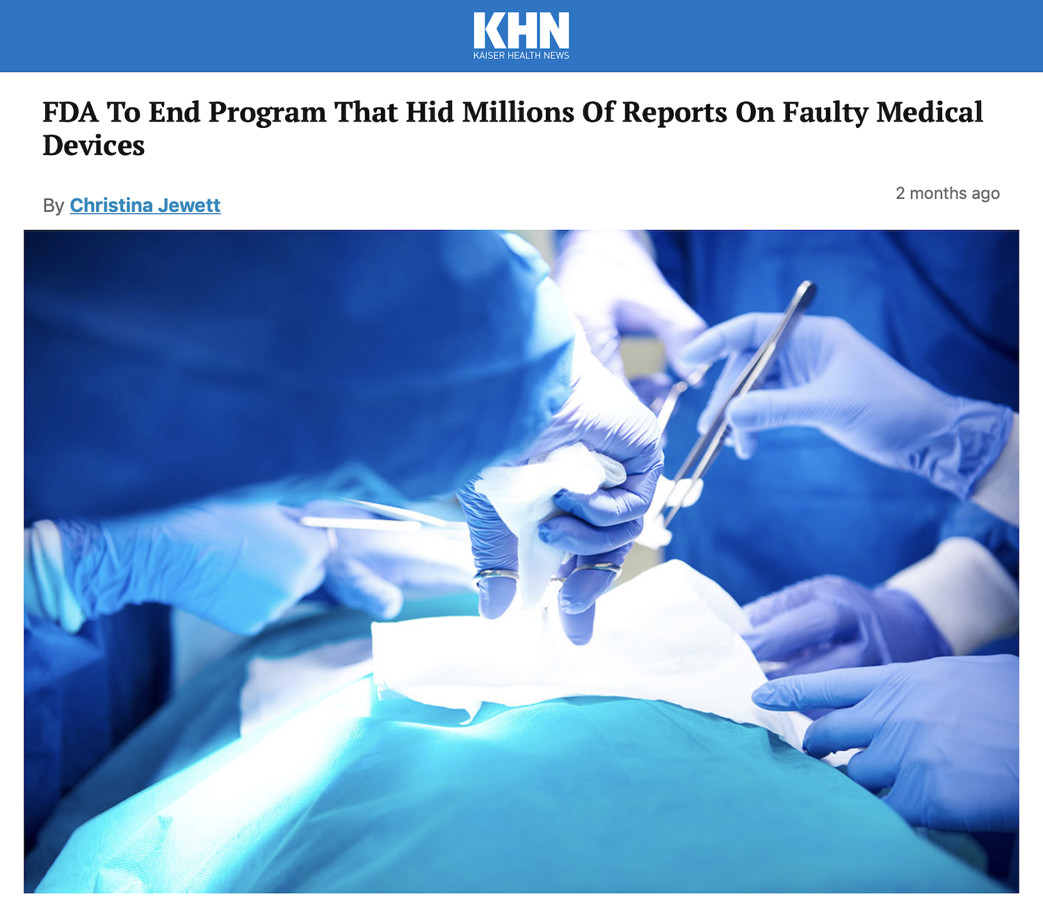 May 3, 2019 - Kaiser Health News