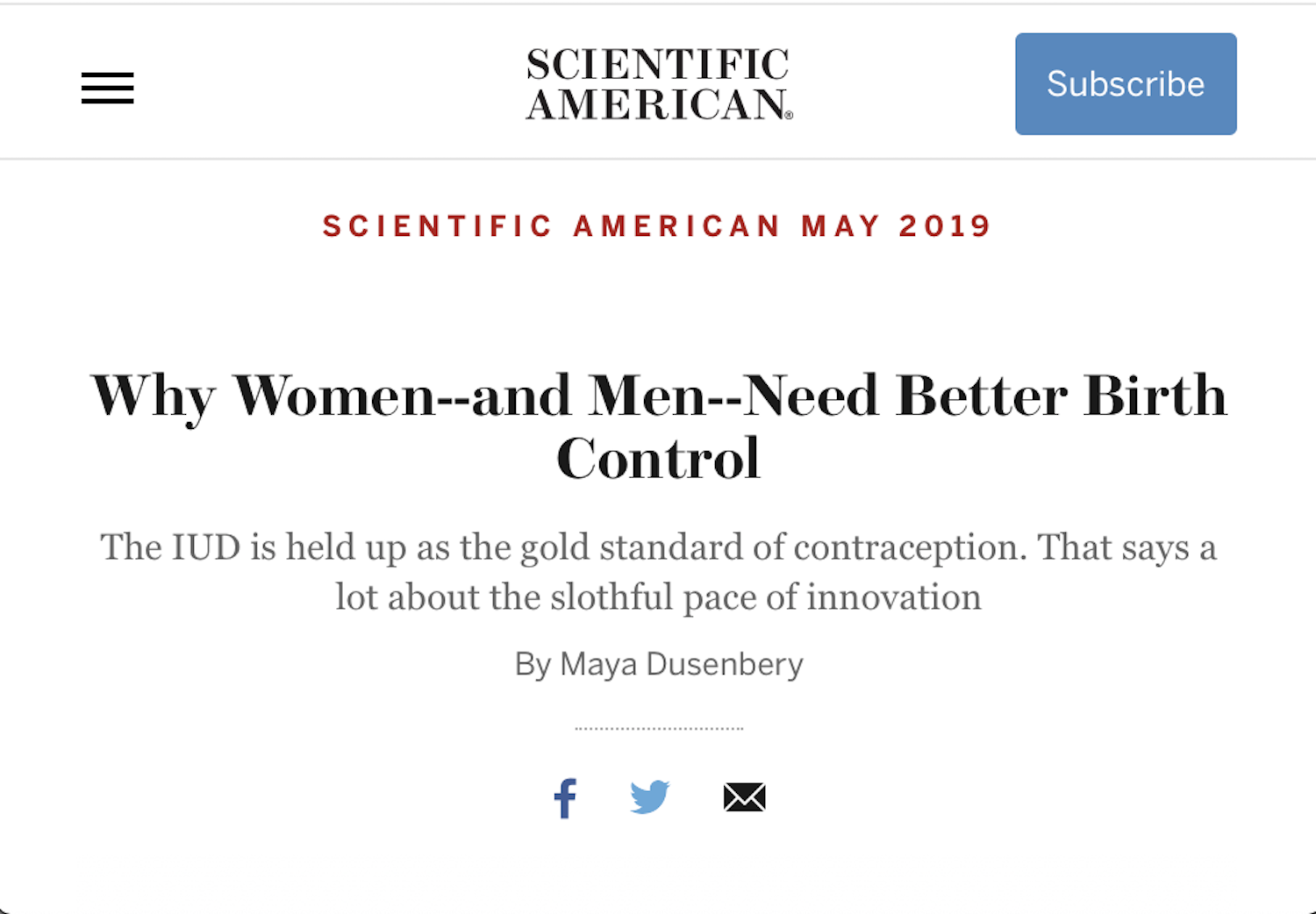 May 1, 2019 - Scientific American