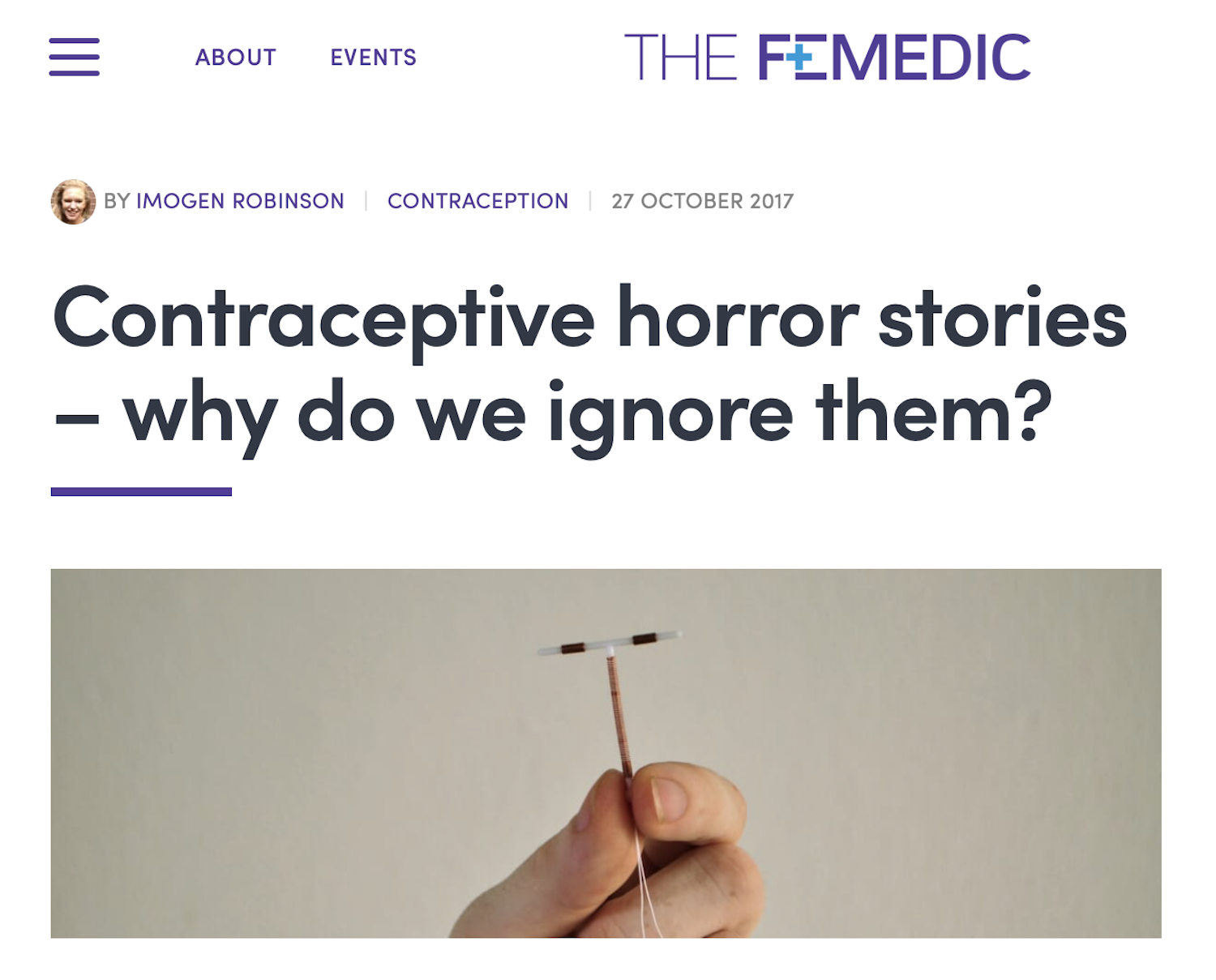 October 27, 2017 - The FeMedic 