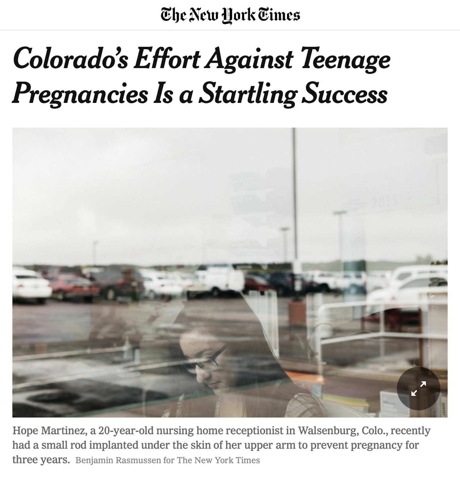 July 5, 2015  - New York Times