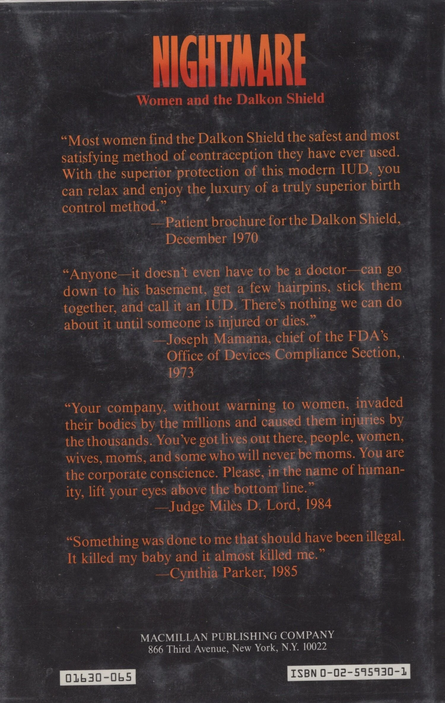 Nightmare: Women and the Dalkon Shield