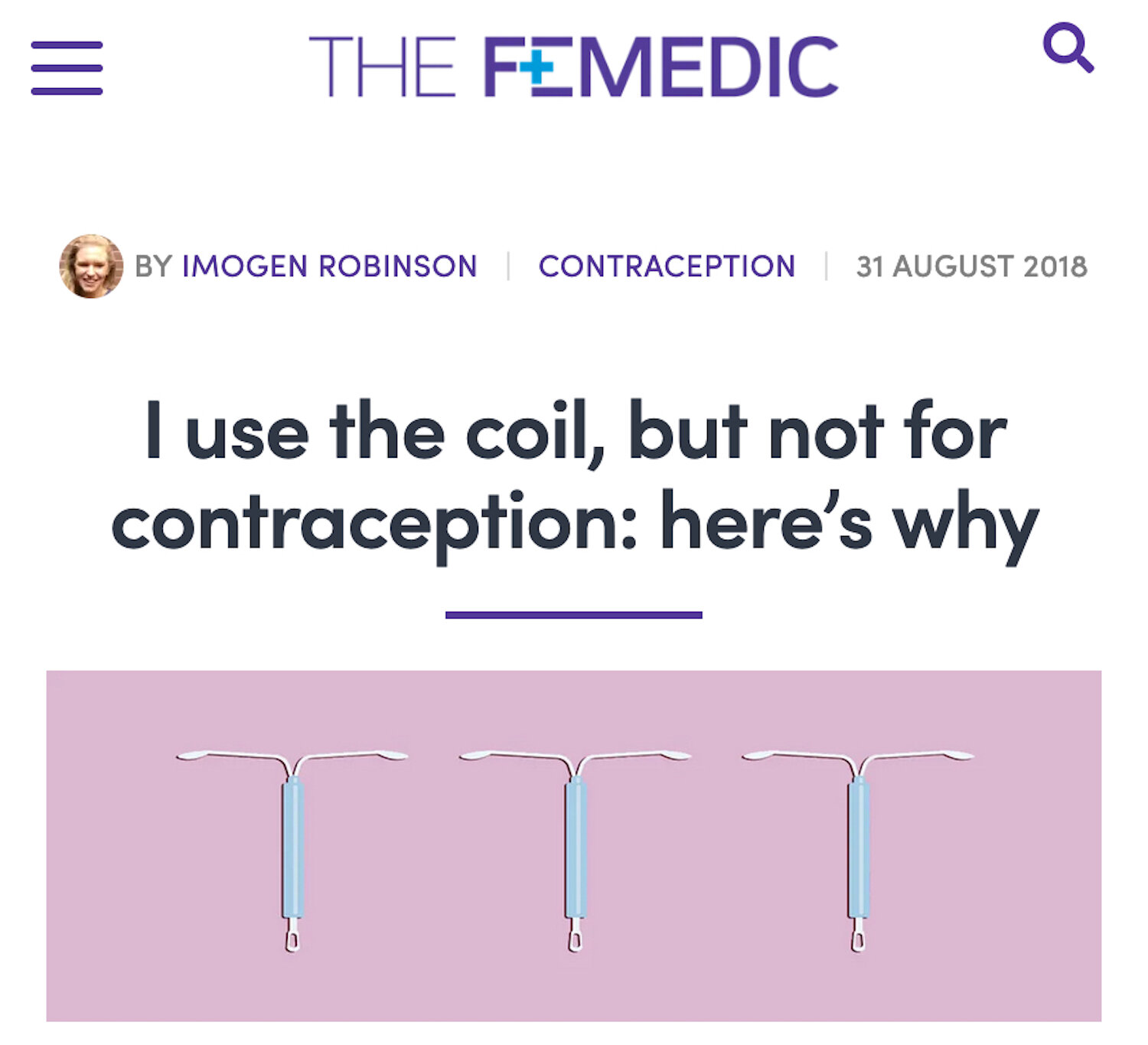 August 31, 2018 - The Femedic