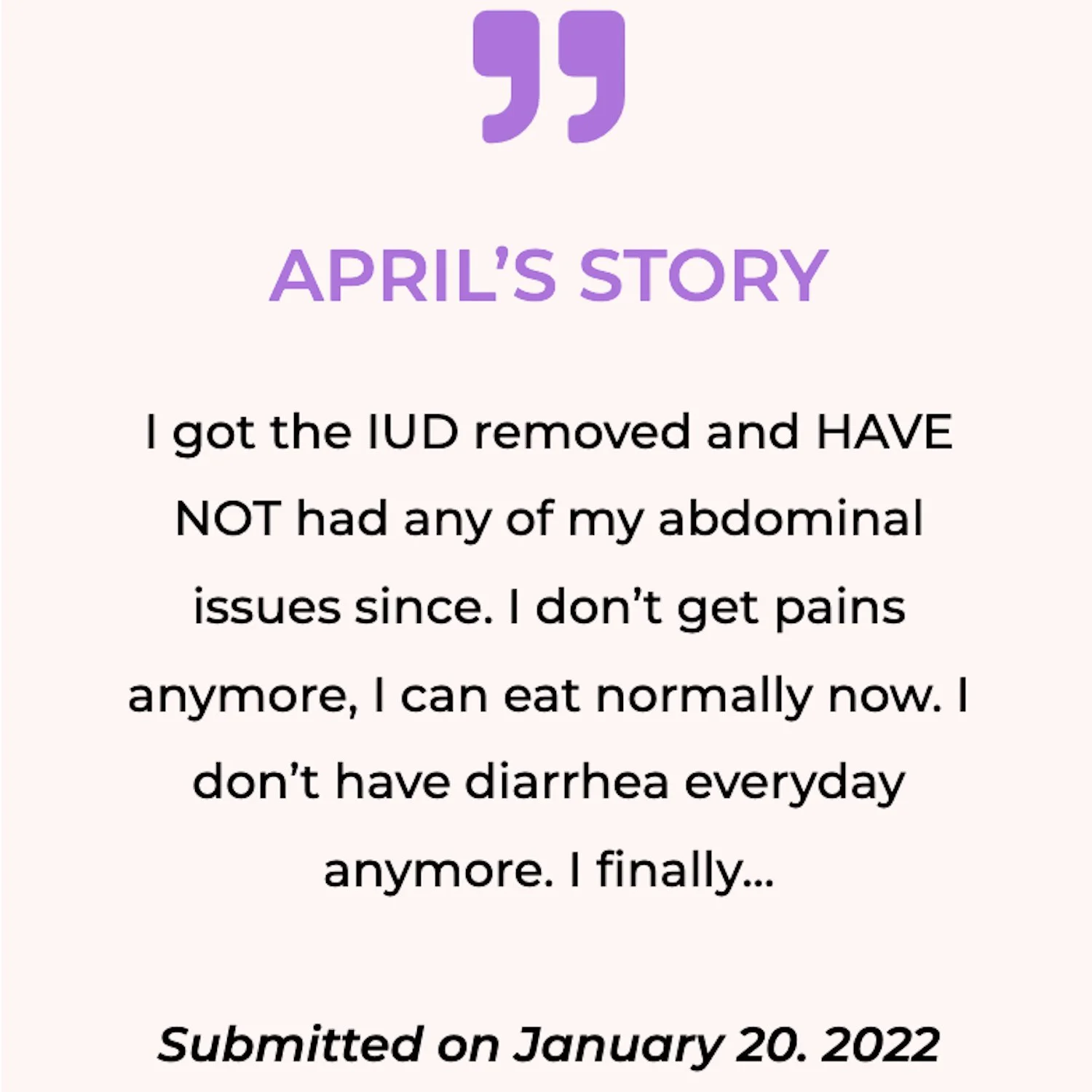 April's Story from IUD Alert