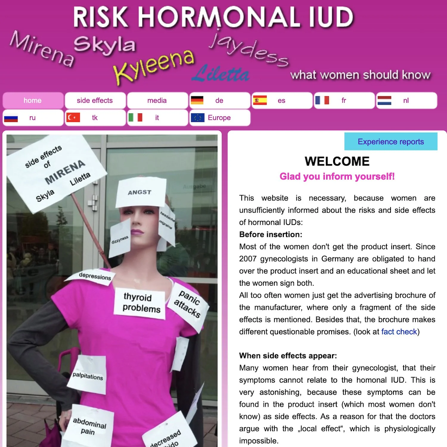 Danger Hormonal IUD (Multi-Lingual)