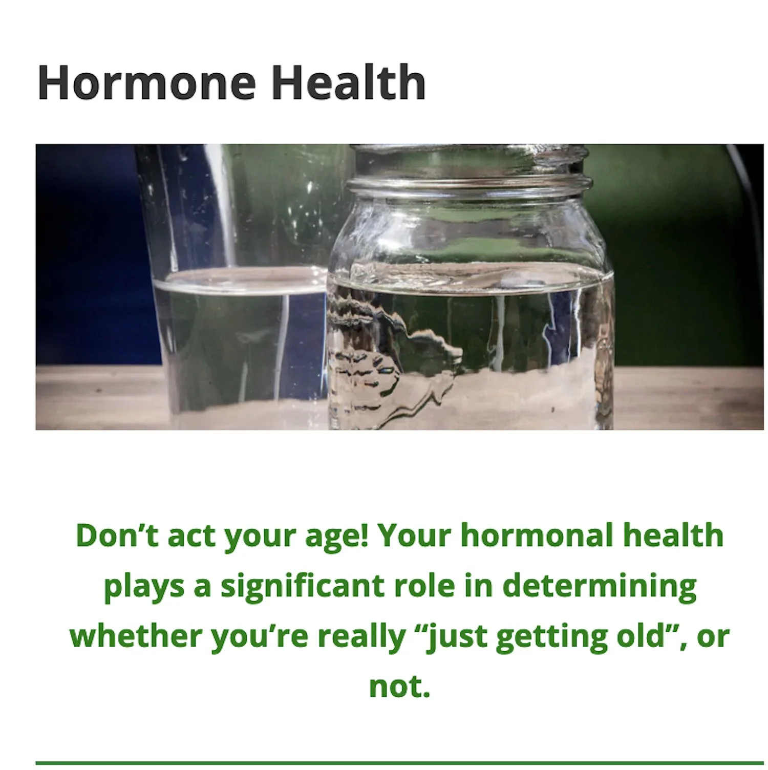 Articles on Hormone Health