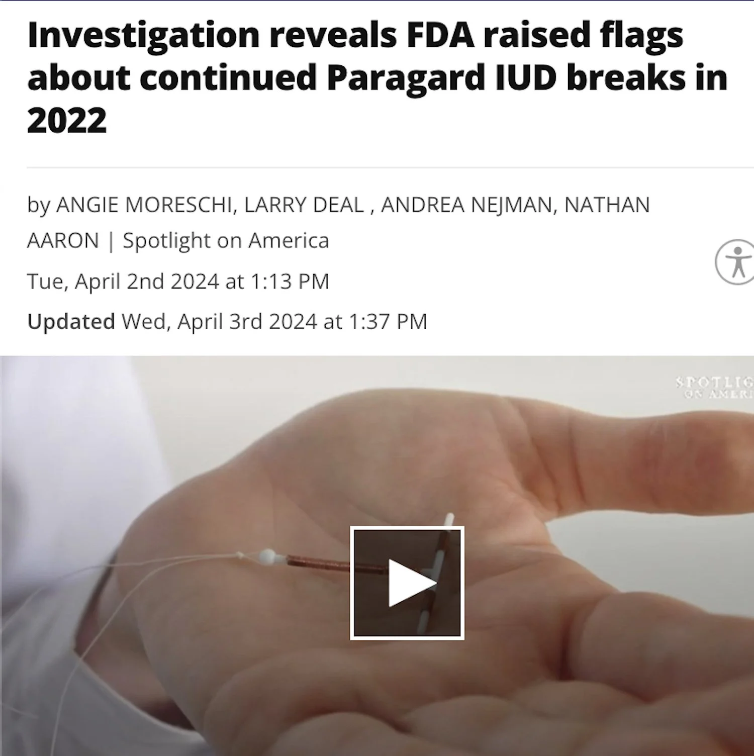 Investigation reveals FDA raised flags about continued Paragard IUD breaks in 2022