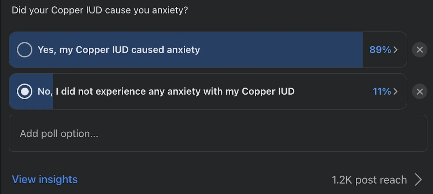 Anxiety / Depression and IUDs — IUD Awareness