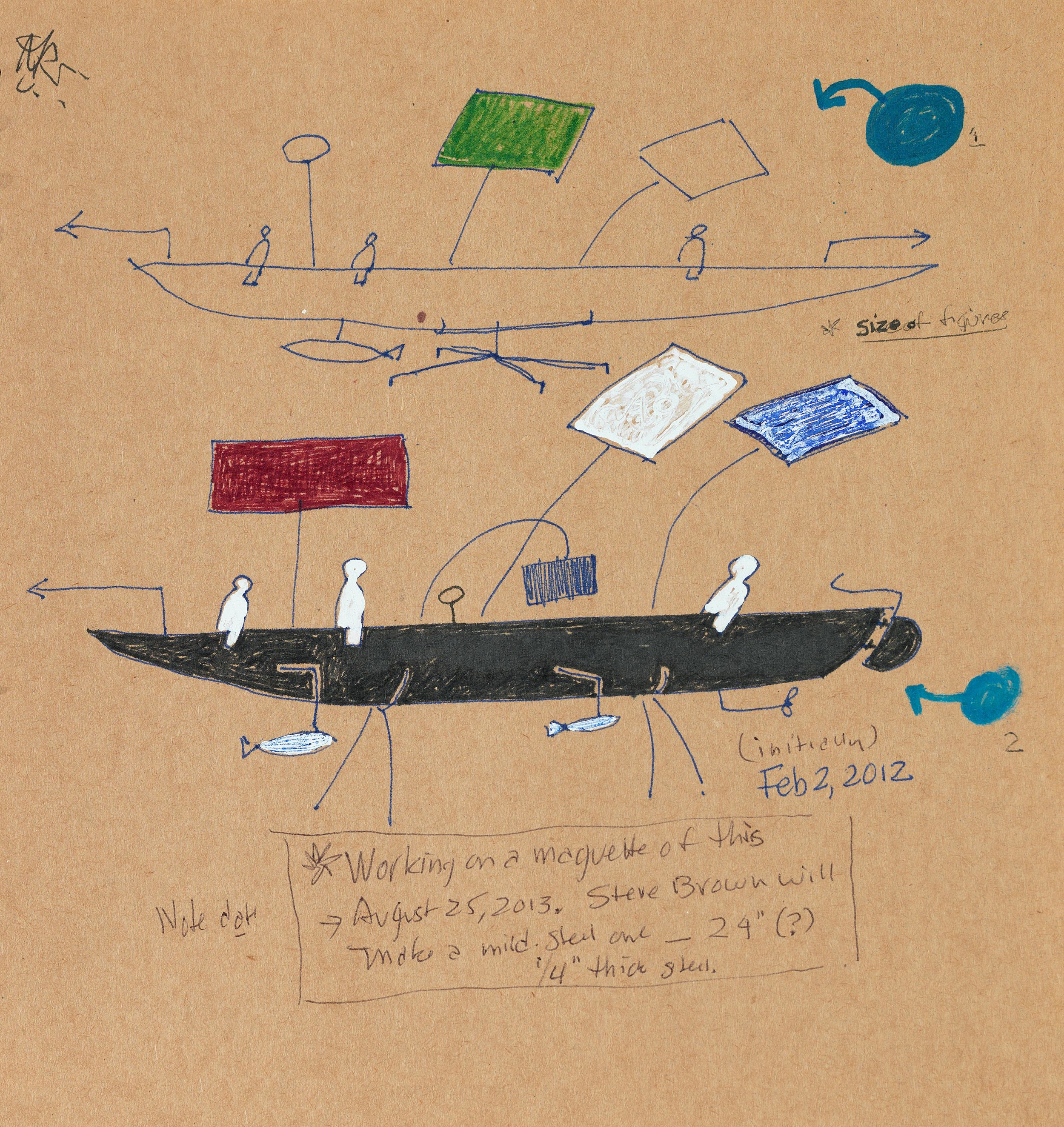 Sketch for Ship Maquette 2013