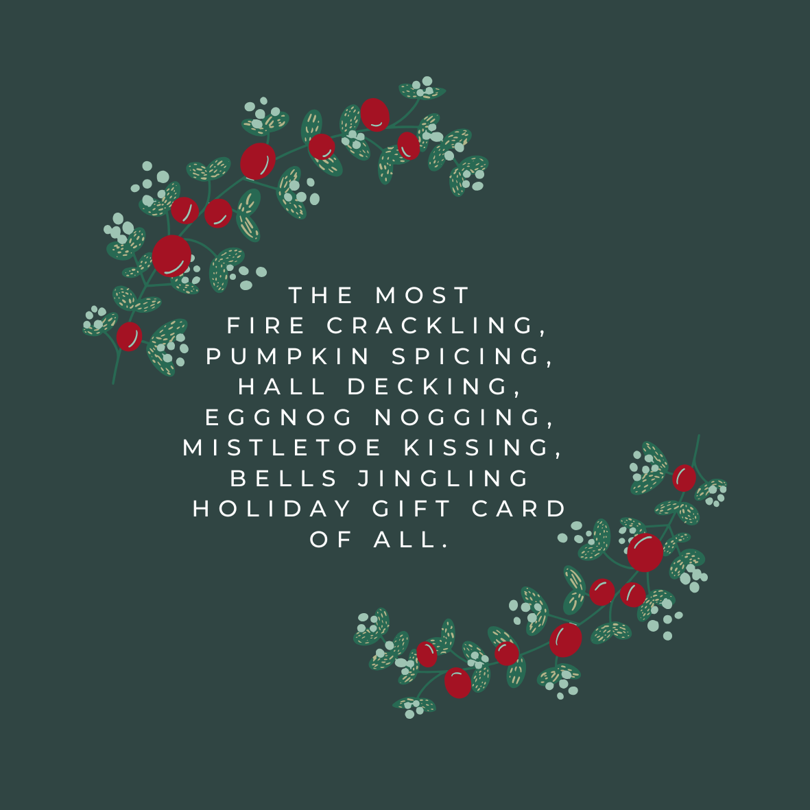 Christmas Adhesive Sticker in Green and Red Cheerful Foliage Style.png