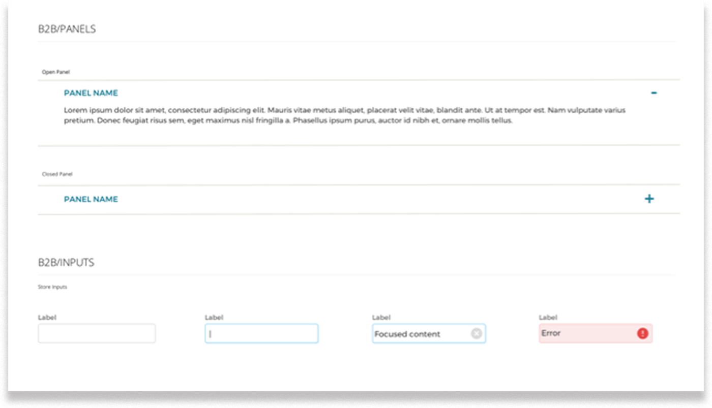 UI Kit - Panels and Widgets