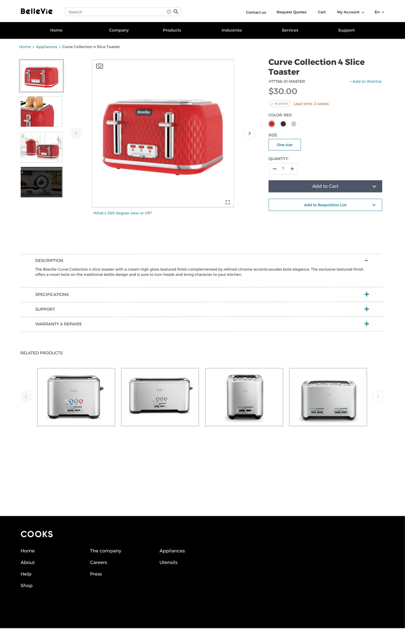 Product Detail Page