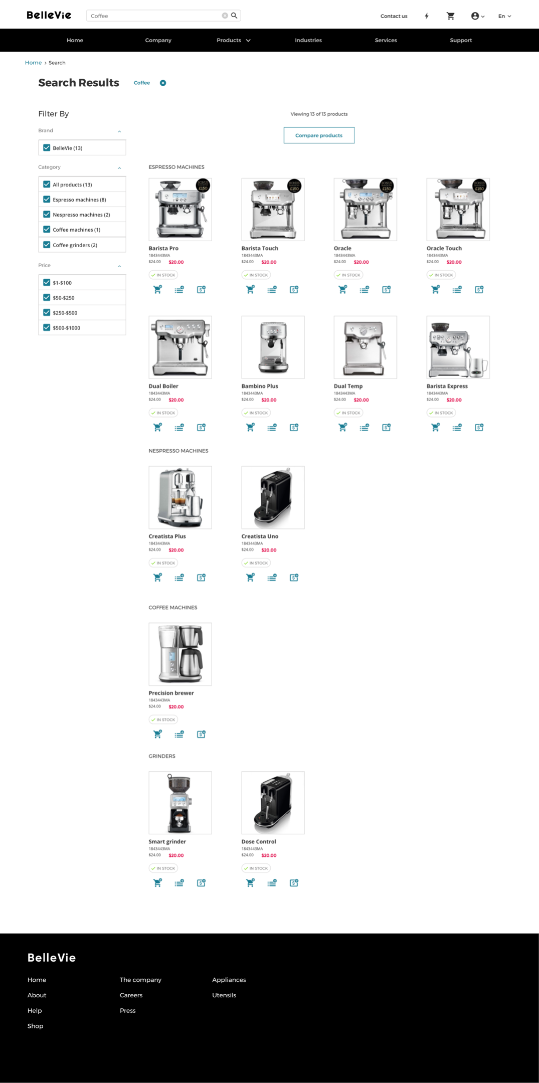 Searching of a Product