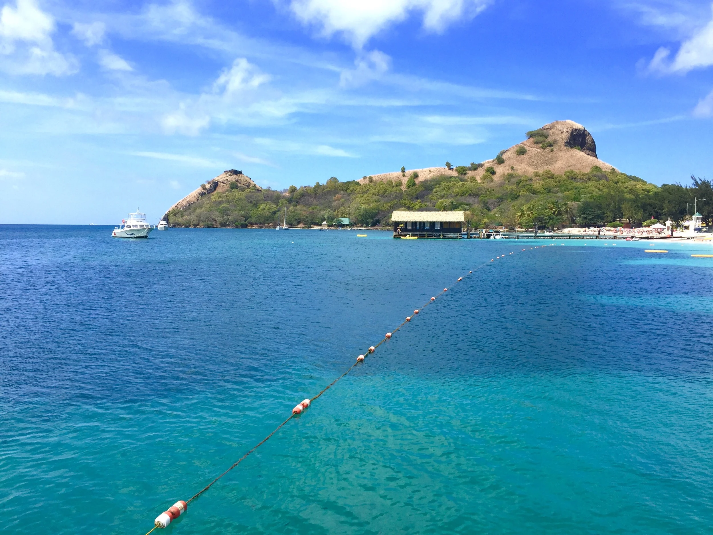 Pigeon Island view from Sandals St Lucia