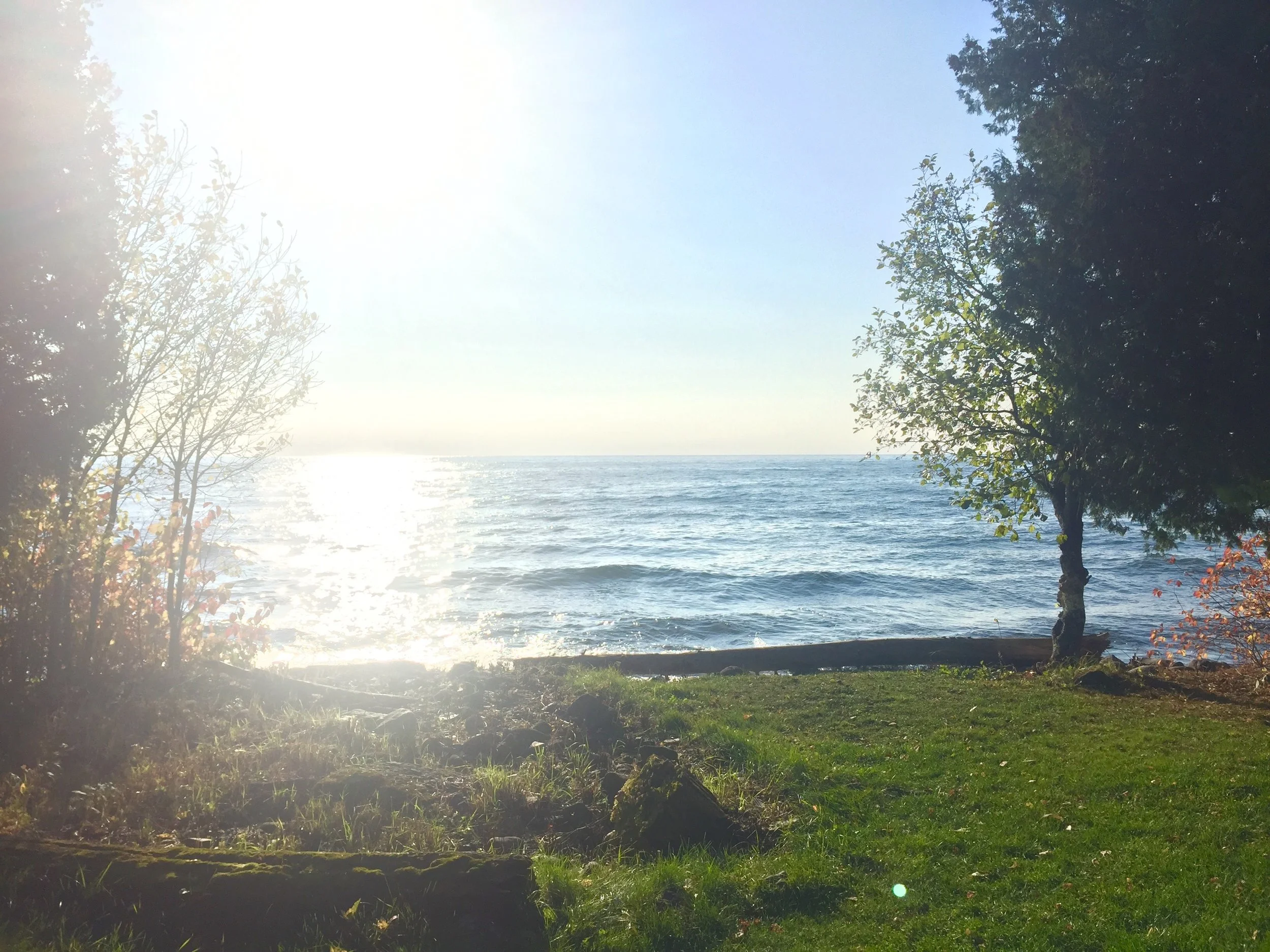 Walkout view of Lake Superior from the Lutsen Sea Villas