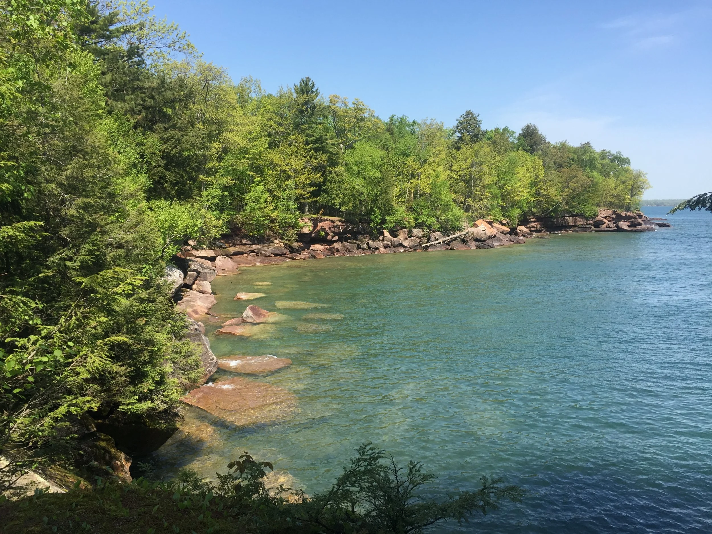 Overlook at Big Bay State Park Trail Entrance
