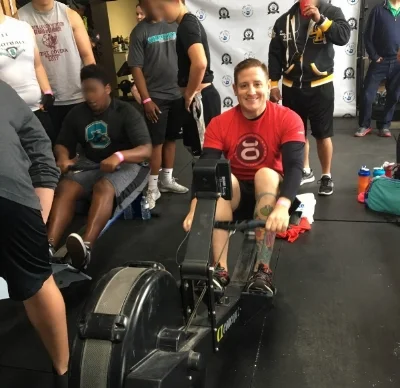 Robert, rowing to Destroy Duchenne